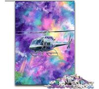 Puzzle da 1000 pezzi con elicottero psichedelico per adulti, 26x38cm Regalo perfetto per genitori, amanti e amici - età 14+