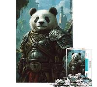 Puzzle da 1000 pezzi con eroici panda samurai Aiuta a stimolare la mente ideale per tutta la famiglia Gioco pratico per ragazzi dai 14 anni in su Dimensioni 38x26cm