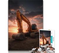 Puzzle da 1000 pezzi con escavatore per camion, per adulti e ragazzi, giocattoli, giochi educativi, ottimi regali e giocattoli antistress, 38x26cm