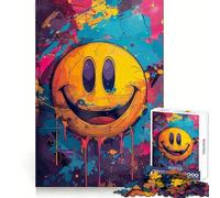 Puzzle da 1000 pezzi con faccina sorridente e pazza colorato per adulti e ragazzi ideale per migliorare la memoria e favorire il rilassamento perfetto per l'assemblaggio e come regalo di Natale