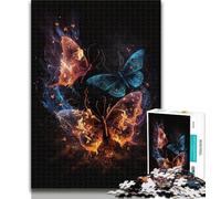 Puzzle da 1000 pezzi con farfalla bellissima, puzzle da 1000 pezzi per adulti e adolescenti, interazione genitori-figli per età dai 14 anni in su, 50x75cm