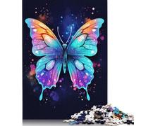 Puzzle da 1000 pezzi con farfalle colorate, difficoltà per adulti, rafforza le relazioni tra i membri della famiglia, 1000 pezzi (75x50 cm)