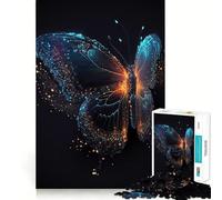 Puzzle da 1000 pezzi con farfalle colorate e bordi lisci,gioco divertente e rilassante,ideale per compleanni e momenti di svago (38x52cm)