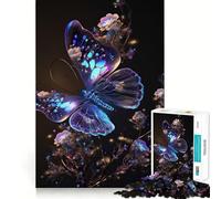 Puzzle da 1000 pezzi con farfalle colorate,incastro perfetto,gioco artistico e stimolante per la mente,ideale per il tempo libero e come regalo di compleanno (38x26cm)