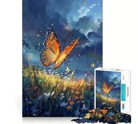 Puzzle da 1000 pezzi con farfalle,paesaggio onirico,taglio preciso,decorazione,gioco per la mente,regalo,gioco rilassante,attività per compleanno (38x52cm)
