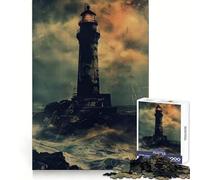 Puzzle da 1000 pezzi con faro invecchiato per adulti, ideale per ricordare il potere della luce, per un divertimento senza fine, con bordi precisi e un regalo significativo (38x26cm)