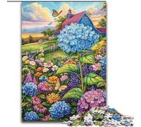 Puzzle da 1000 pezzi con fattoria, fiori e mare, per adulti, 50x75cm, adolescenti, coppie e amici, per compleanni e Natale