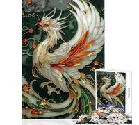 Puzzle da 1000 pezzi con fenice astratta stile Kintsugi ideale per la famiglia come decorazione o antistress compleanni e Natale (38x26cm)