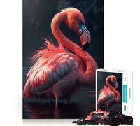 Puzzle da 1000 pezzi con fenicottero rosa per adulti e ragazzi, gioco rilassante e stimolante, ideale come regalo per le vacanze (50x75cm)