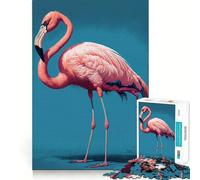 Puzzle da 1000 pezzi con fenicottero rosa per adulti, gioco di abilità mentale, relax, design, assemblaggio, pezzo da collezione (50x75cm)