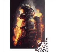Puzzle da 1000 pezzi con fiamme dei pompieri per adulti e adolescenti, puzzle per adulti, gioco per famiglie per adulti e adolescenti, 1000 pezzi (75x50 cm)