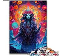 Puzzle da 1000 pezzi con figura mistica colorata, regalo di Natale ideale per ufficio, camera da letto e soggiorno (dimensioni 26x38cm)