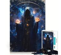 Puzzle da 1000 pezzi con figura mistica e sfere per adulti, stimolante per la mente, ideale per momenti di relax, con bordi precisi (38x52cm)