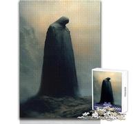 Puzzle da 1000 pezzi con figure misteriose nella nebbia, passatempo pacifico e appagante, perfetto incastro, taglio di precisione, dimensioni del giocattolo: 38x52cm