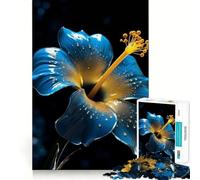 Puzzle da 1000 pezzi con fiore di ibisco,taglio preciso,gioco artistico per lo sviluppo delle capacità cognitive,divertimento per il tempo libero,regalo di Natale rilassante (50x75cm)
