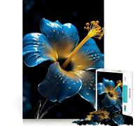 Puzzle da 1000 pezzi con fiore di ibisco,taglio preciso,gioco artistico per lo sviluppo delle capacità cognitive,divertimento per il tempo libero,regalo di Natale rilassante (38x26cm)