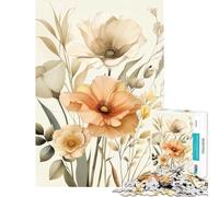 Puzzle da 1000 pezzi con fiori ad acquerello sfida per l'intelligenza e la concentrazione gioco coinvolgente regalo di compleanno o regalo per il Secret Santa (dimensioni 50x75cm)