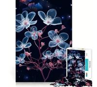 Puzzle da 1000 pezzi con fiori che si incastrano perfettamente,un'attività di gioco intelligente,divertente per i momenti di relax,ideale come regalo di compleanno 50x75cm