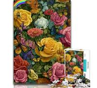 Puzzle da 1000 pezzi con fiori di campo puzzle per adulti da 1000 pezzi allena il cervello e le mani regali per amici e familiari (50x75cm)