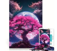 Puzzle da 1000 pezzi con fiori di ciliegio giapponesi,gioco di squadra perfetto,attività per la mente,divertente e rilassante,regalo di Natale (38x26cm)