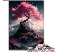Puzzle da 1000 pezzi con fiori di ciliegio giapponesi, gioco educativo e divertente da interno per l'arredamento della casa, dimensioni 50X75cm