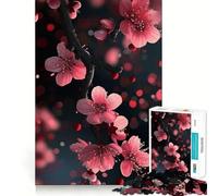 Puzzle da 1000 pezzi con fiori di ciliegio giapponesi,taglio premium,gioco creativo per la mente,pace e divertimento,decorazione natalizia da parete (50x75cm)