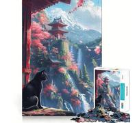 Puzzle da 1000 pezzi con fiori di ciliegio,taglio premium,gioco creativo per stimolare la mente,momento di pace e divertimento,decorazione natalizia da appendere al muro (38x26cm)