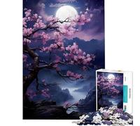 Puzzle da 1000 pezzi con fiori di pruno sfida per l'intelligenza e la concentrazione gioco rilassante e avvincente perfetto come decorazione o regalo per il Secret Santa (dimensioni 38x26cm)