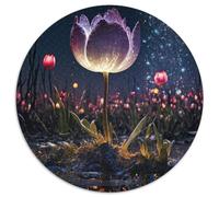 Puzzle da 1000 pezzi con fiori di tulipano, puzzle difficili per adulti, serata di giochi in famiglia, arredamento per la casa e regalo per l'allenamento del cervello, 67,5x67,5 cm