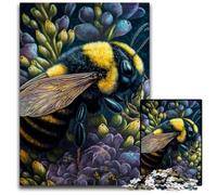 Puzzle da 1000 pezzi con fiori e api per adulti, decorazione fai da te, sfida per il cervello, per adulti, famiglia, regalo di Natale 50x75CM/19,68x29,52 pollici