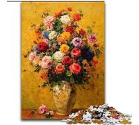 Puzzle da 1000 pezzi con fiori, per adulti, rompicapo impegnativo per adolescenti, divertimento in famiglia, regalo fai da te per la casa (dimensioni 26x38cm)