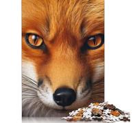 Puzzle da 1000 pezzi con fotografia ravvicinata di una volpe per adulti, gioco per famiglie, puzzle da 1000 pezzi per adolescenti (75x50 cm)