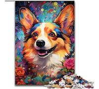 Puzzle da 1000 pezzi con funghi colorati in legno come decorazione per la casa o l'ufficio,ideale come regalo di Natale 50x75cm,decorazione artistica fai da te come