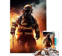 Puzzle da 1000 pezzi con fuoco e fiamme gioco rilassante assemblaggio di motivi compleanno e Natale (dimensioni 38x52cm)