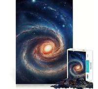 Puzzle da 1000 pezzi con galassia a spirale per adulti, gioco intelligente per interni, taglio liscio, scegli il desiderio di Babbo Natale 38x52cm