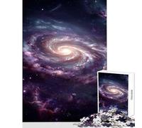 Puzzle da 1000 pezzi con galassia a spirale vibrante nello spazio profondo giocattoli fai da te regali per donne e uomini gioco educativo per migliorare l'amore tra coppie dimensioni 38x26cm