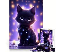 Puzzle da 1000 pezzi con gatti e gattini per Natale, ideale per adolescenti, per il benessere mentale, il tempo libero e il divertimento Perfetto per creare un bel puzzle, (38x26cm)
