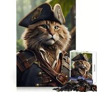 Puzzle da 1000 pezzi con gatti e pirati divertenti, ideale per adolescenti, per favorire la concentrazione e il relax Ideale per creare un regalo perfetto (38x52cm)