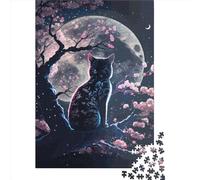 Puzzle da 1000 pezzi con gatti giapponesi per adulti, puzzle per adulti e adolescenti, puzzle per adulti e adolescenti, 1000 pezzi (38x26 cm)