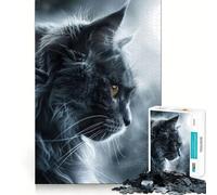 Puzzle da 1000 pezzi con gatto British Shorthair,disegno a intaglio preciso,gioco di costruzione,ideale per momenti di relax e divertimento per compleanni (38x26cm)
