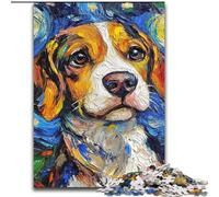 Puzzle da 1000 pezzi con gatto del Bengala e cielo notturno, per adulti e adolescenti, gioco stimolante e per famiglie con poster abbinato e foglio di quiz (26x38cm)