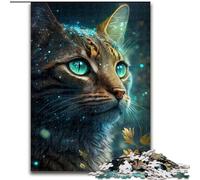 Puzzle da 1000 pezzi con gatto della giungla, per adulti. Sviluppa la coordinazione occhio-mano, perfetto come regalo di compleanno (dimensioni 50x75cm).