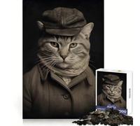 Puzzle da 1000 pezzi con gatto in abito elegante per adolescenti, stimolante per il benessere mentale, ideale per il tempo libero e il divertimento Perfetto per creare un bel puzzle e un regalo