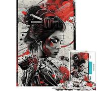 Puzzle da 1000 pezzi con geisha e samurai un trio artistico per ragazzi ideale per una sfida di velocità a mano libera per e Natale Un giocattolo che stimola l'intelligenza e crea dipendenza