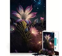 Puzzle da 1000 pezzi con gigli rosa e bianchi per adulti, gioco di abilità mentale, relax, design, assemblaggio, pezzo da collezione (38x26cm)