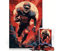 Puzzle da 1000 pezzi con giocatore di football americano per adulti, stimola la strategia, ideale per momenti di relax e offre un'esperienza piacevole e un regalo invernale (50x75cm)