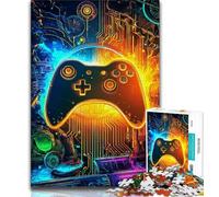 Puzzle da 1000 pezzi con giochi al neon puzzle da 1000 pezzi per adulti interessante riduzione dello stress interazione genitore-figlio (50x75cm)