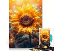 Puzzle da 1000 pezzi con girasole e alba per ragazzi, gioco di logica, passatempo rilassante, taglio perfetto, regalo classico 38x52cm