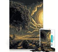 Puzzle da 1000 pezzi con girasoli e giardino per ragazzi, ideale per il tempo libero, con taglio preciso e perfetto come regalo stagionale 38x52cm