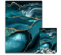 Puzzle da 1000 pezzi con glitter in agata e oceano puzzle difficili per adulti perfetti per adolescenti rompicapo per creare legami familiari e regalo fai da te per la casa 1000 pezzi (38x26 cm)